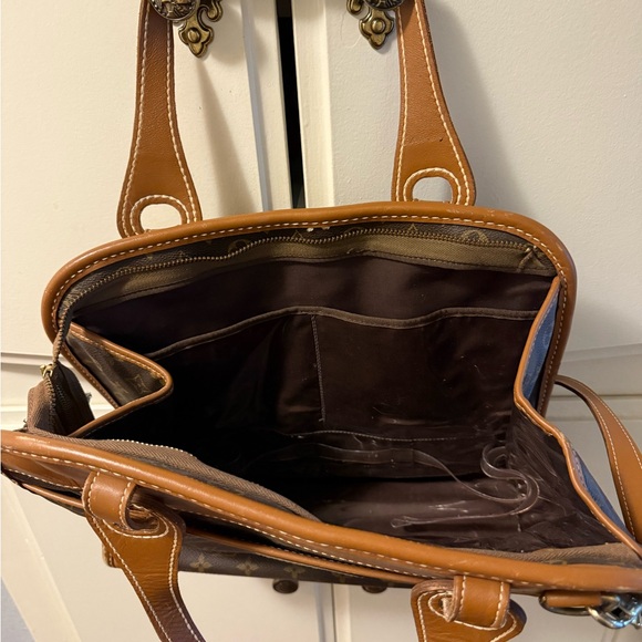 Vintage Louis Vuitton Tan and Brown Monogram Tote - Picture 5 of 6
